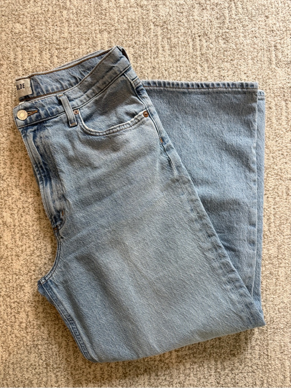 AGOLDE Wide Leg Crop